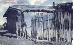 A Mojave Indian And Child Postcard