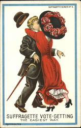Suffragette Vote-Getting Social History Postcard Postcard