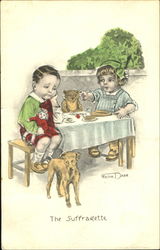 The Suffragette Social History Postcard Postcard