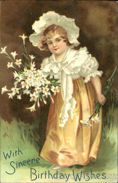 With Sincere Birthday Wishes Girls