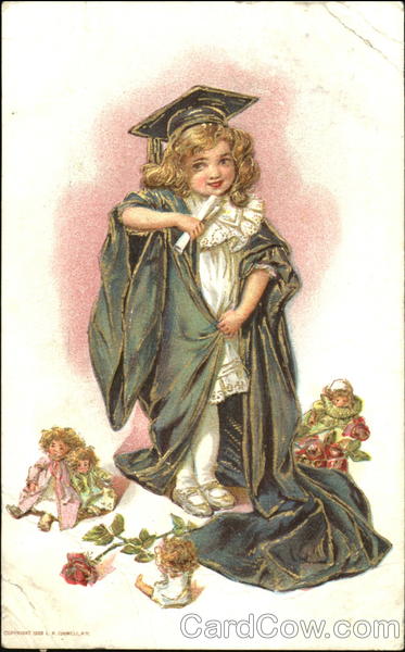 A girl in an academic gown Girls