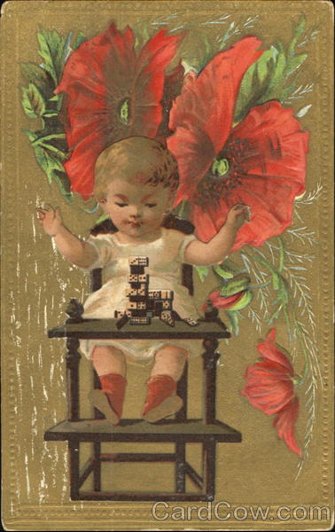 Child Playing Dominoes Children