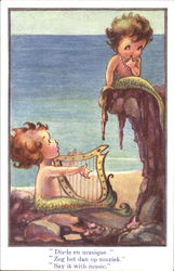 Baby Mermaids Postcard