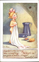 A Spider In The Morning Postcard