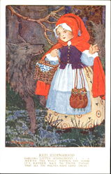 Red Ridinghood Nursery Rhymes Postcard Postcard