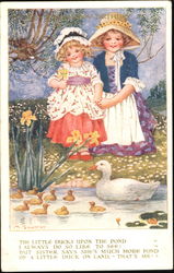 The Little Ducks Upon The Pond Postcard