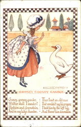 Goosey Goosey Gander Nursery Rhymes Postcard Postcard