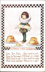 Little Tom Tucker Nursery Rhymes Postcard Postcard