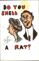 Do You Smell A Rat? Romance & Love Postcard Postcard