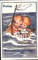 Worthing Well At Any Rate We're Alone Postcard