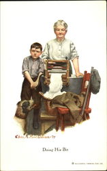 Doing His Bit Postcard