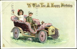 To Wish You A Happy Birthday Postcard