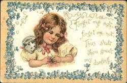Forget Me Not Forget Me Not Thus Shalt Thou Greet My Darling Postcard