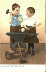Brawn And Muscle Postcard
