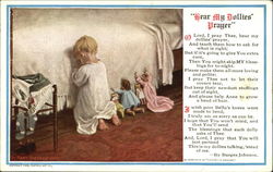 Here My Dollies Prayer Postcard