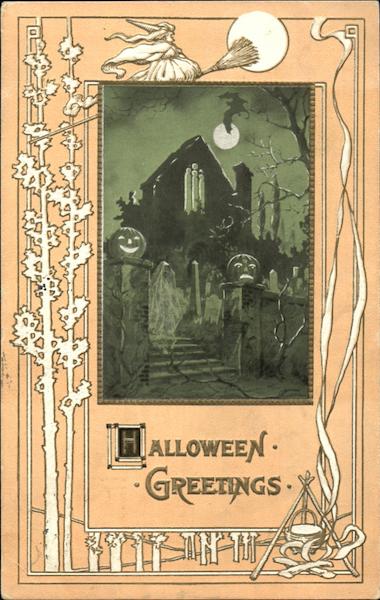 Halloween Greetings Haunted House