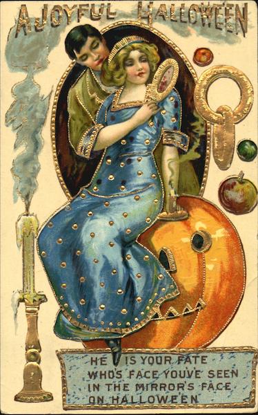 A Joyful Halloween Mirror's Face