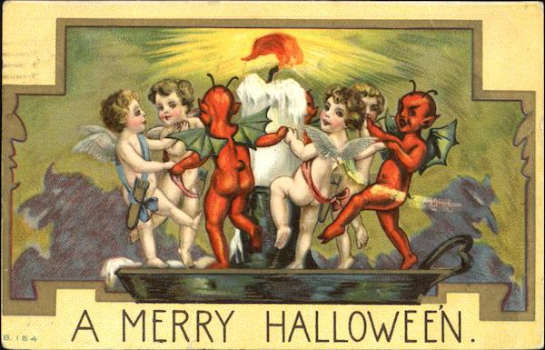 A Merry Halloween Devils & Cupids