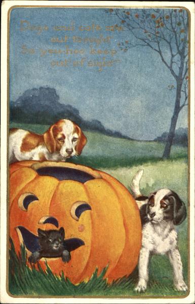 Dogs Cat JOL Halloween