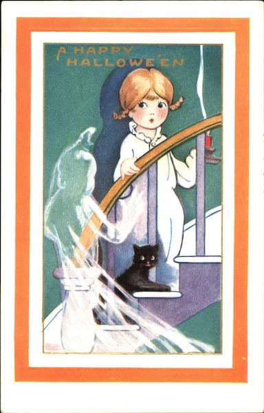 Girl Ghost A Happy Halloween