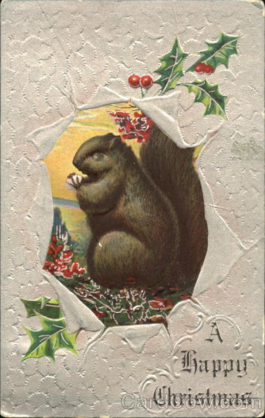 A Happy Christmas Squirrel