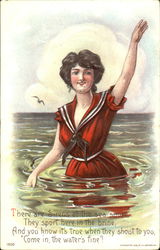Bathing Beauty Swimsuits & Pinup Postcard Postcard