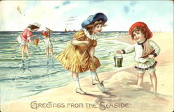 Greetings From The Seaside Postcard
