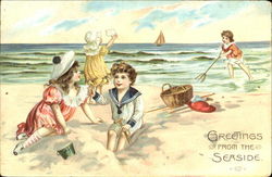 Greetings From The Seaside Postcard