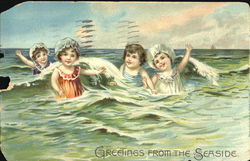 Greetings From The Seaside Postcard