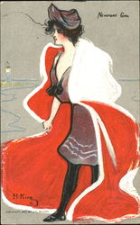 Newport Girl Postcard