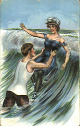 Bathing Beauty Postcard