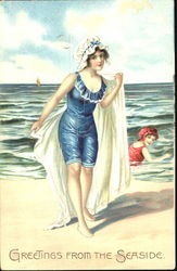 Greetings From The Seaside Postcard