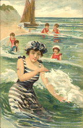 Bathing Beauty Postcard