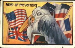 Hero Of The Nations Stork Postcard