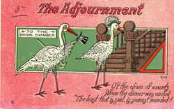 The Adjournment Babies Postcard Postcard