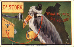 Dr. Stork What Address Did You Say? Postcard