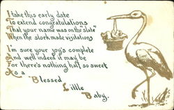 Stork Postcard