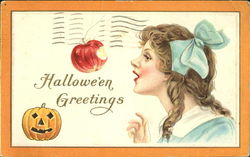 Halloween Greetings Postcard