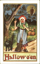 Halloween Witch Postcard