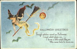 Halloween Greetings H-47 Postcard