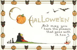 Halloween Series 9076 Postcard Postcard