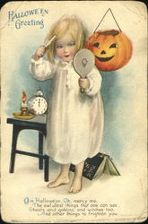 Halloween Greeting Postcard Postcard