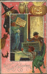 Wishing You A Jolly Halloween Postcard