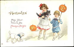 Series 339-E Children Halloween Postcard