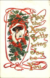 May The Xmas Bells Bring Joy To You Christmas Postcard Postcard