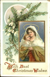 With Best Christmas Wishes Postcard