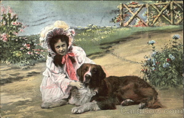 Girl with Dog Dogs