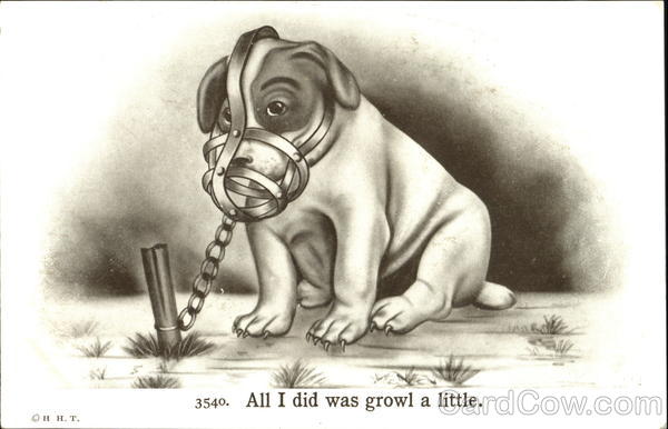 All I Did Was Growl A Little Dogs