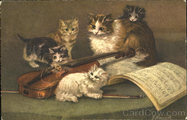 Kittens with Violin Cats