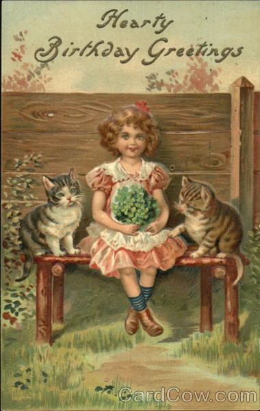 Hearty Birthday Greetings Cats